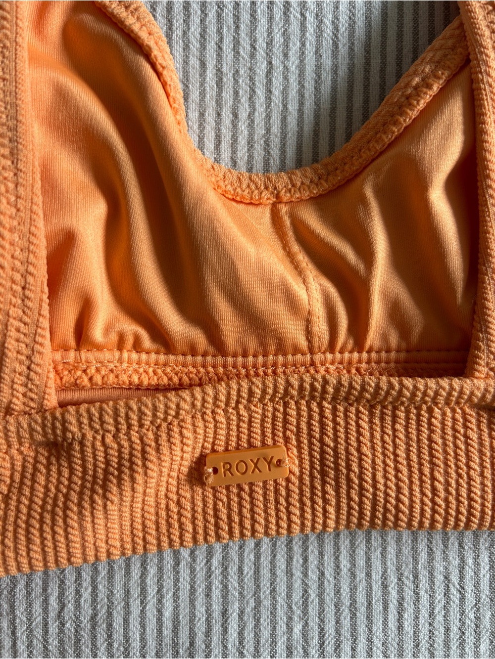 Roxy Orange Ribbed Bikini Set - Picture 8 of 9